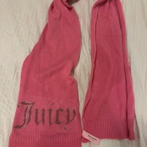 Juicy Couture Pink Knit Scarf